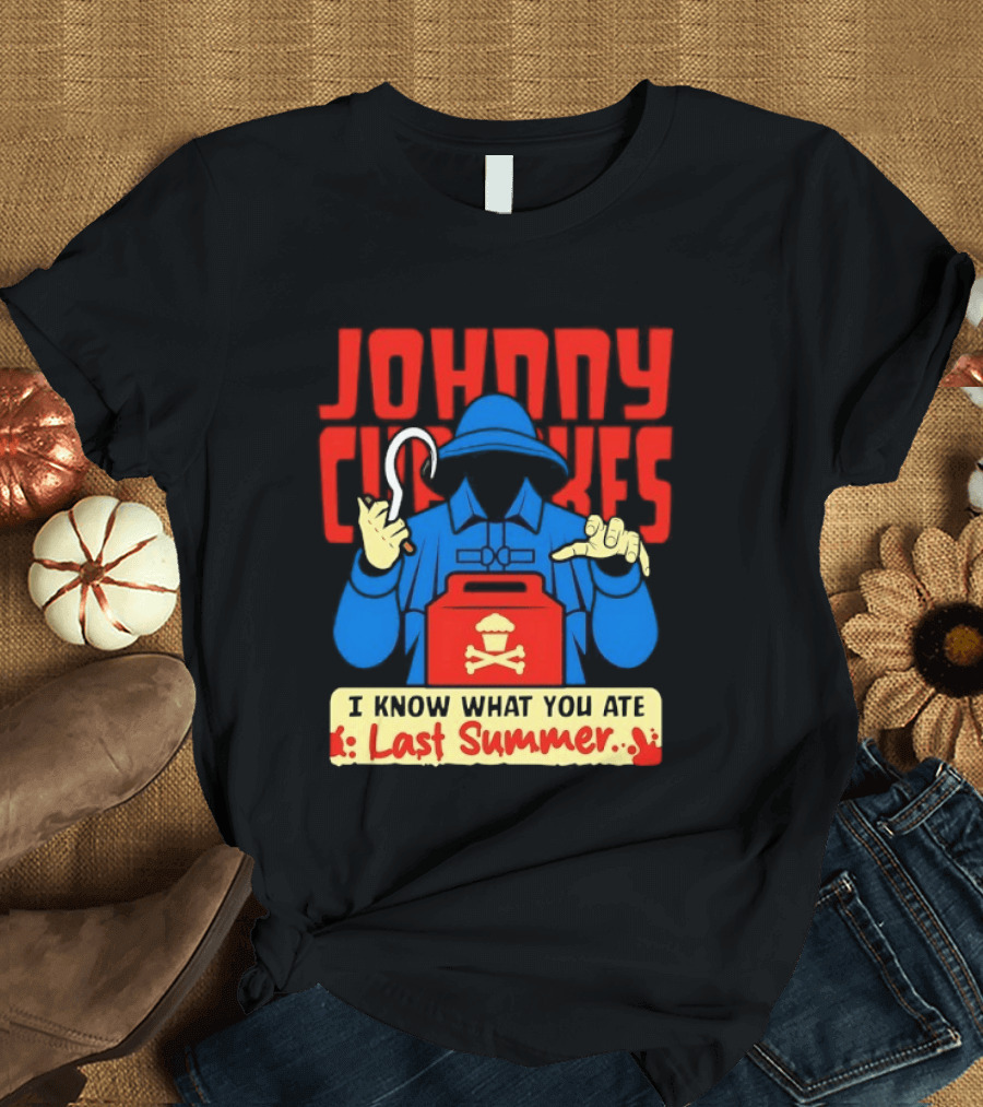 Johnny Cupcakes I Know What You Ate Last Summer Fisherman Cupcake Crossbones T-Shirt