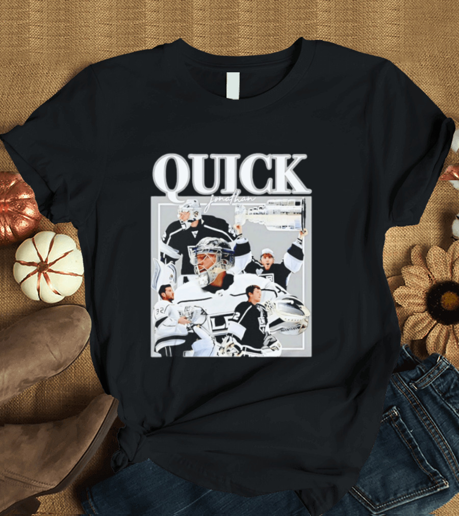 Quick Jonathan Los Angeles Kings Stanley Cup Victory Montage T-Shirt
