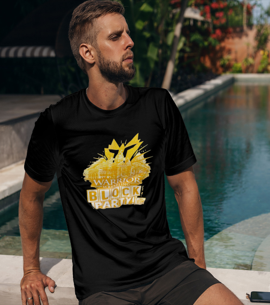 Warrior Wrestling Block Party BTM Yellow Graffiti Explosion T-Shirt