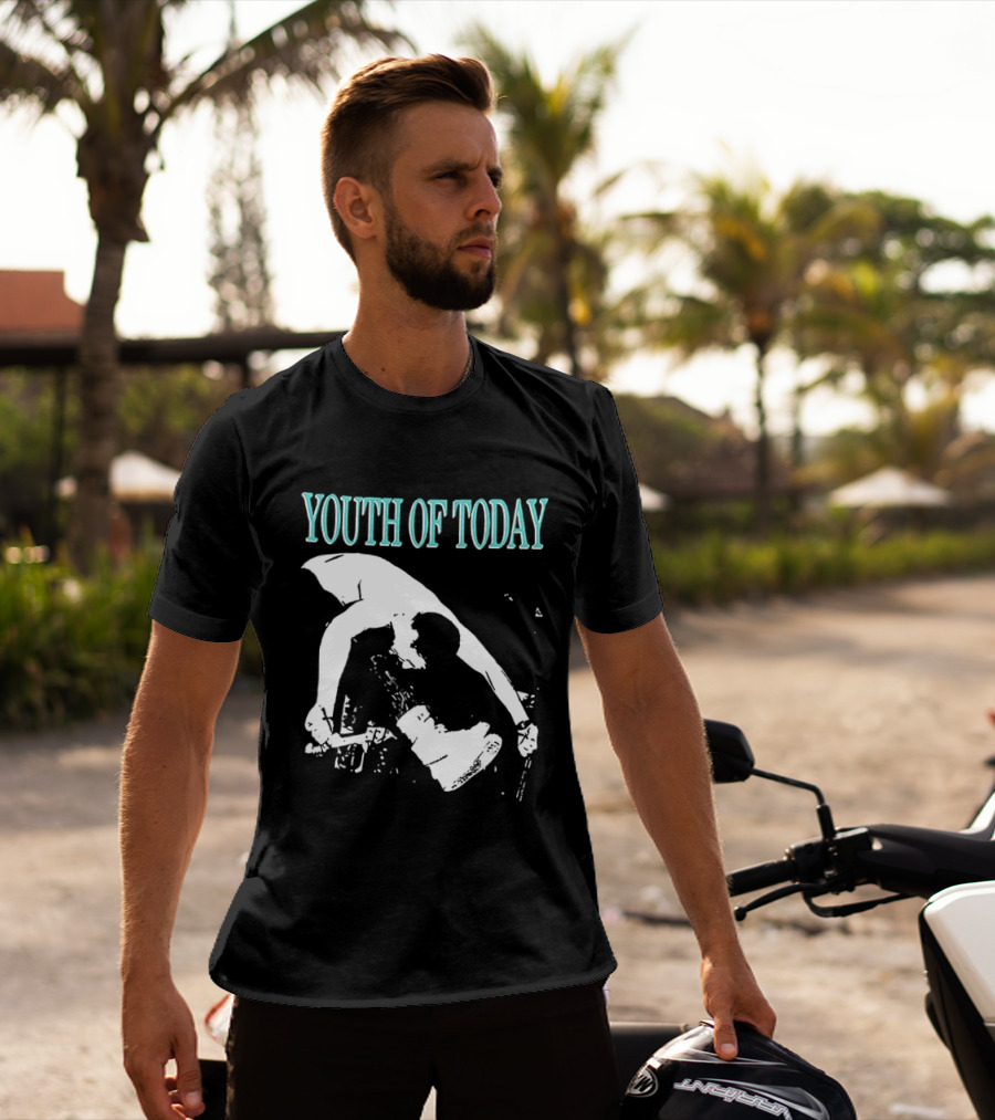 Youth Of Today Physically Strong Morally Straight Positive Youth 2 Sided Band Merch T-Shirt
