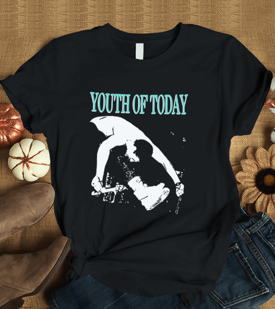Youth Of Today Physically Strong Morally Straight Positive Youth 2 Sided Band Merch T-Shirt