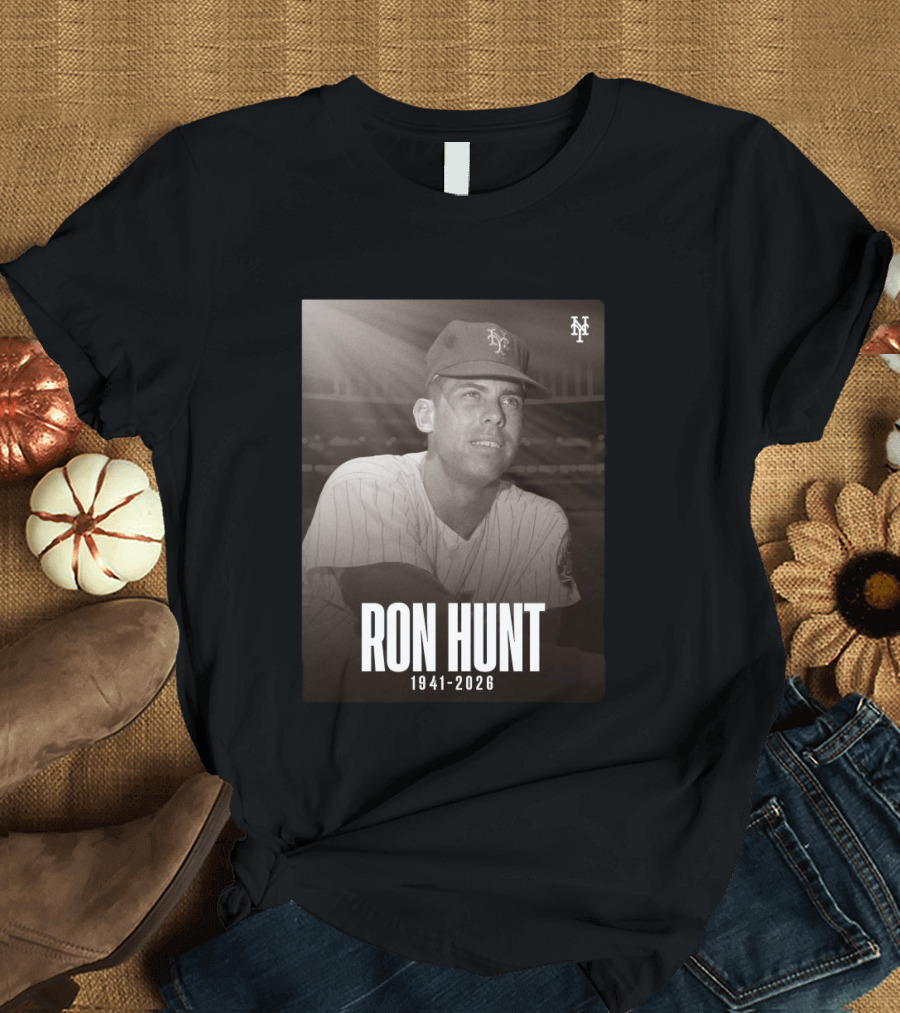 Ron Hunt 1941 2026 NY Mets Legend T-Shirt