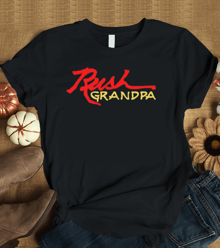 Rush Grandpa Rock Music Grandfather Band Fans T-Shirt
