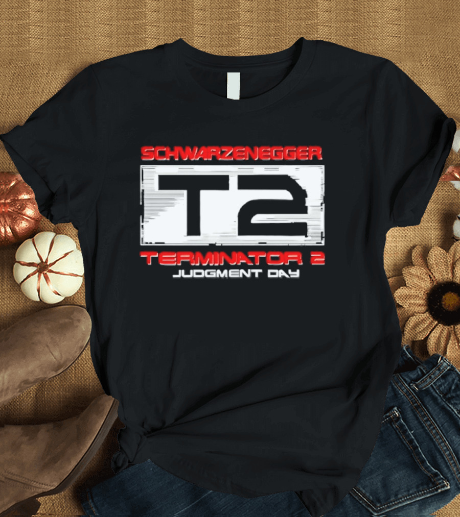 Schwarzenegger T2 Terminator 2 Judgment Day T-Shirt