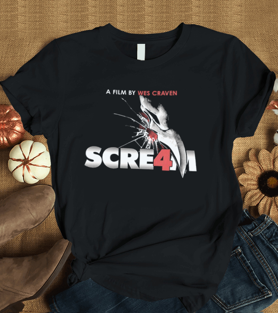 A Film By Wes Craven Scream 4 New Decade New Rules T-Shirt