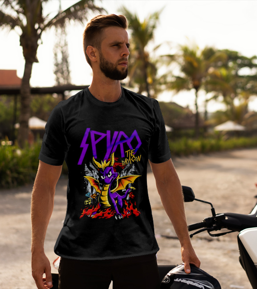 Spyro The Dragon Purple Fire Adventure T-Shirt