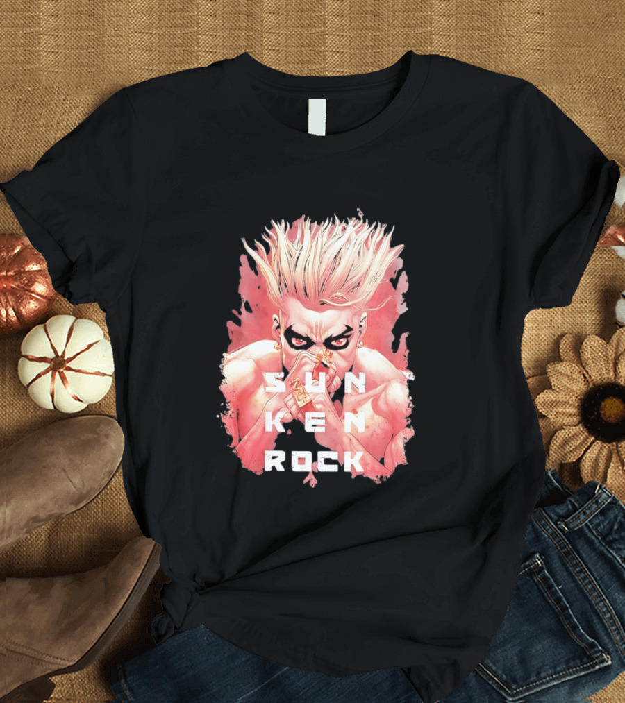 Sun Ken Rock Ken Kitano Manga Boichi Anime Intense Look T-Shirt