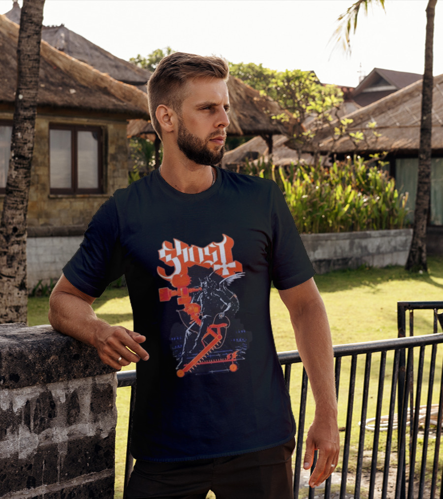 Original Ghost Auteur V The Nameless Ghouls Cinematic Camera Wings T-Shirt