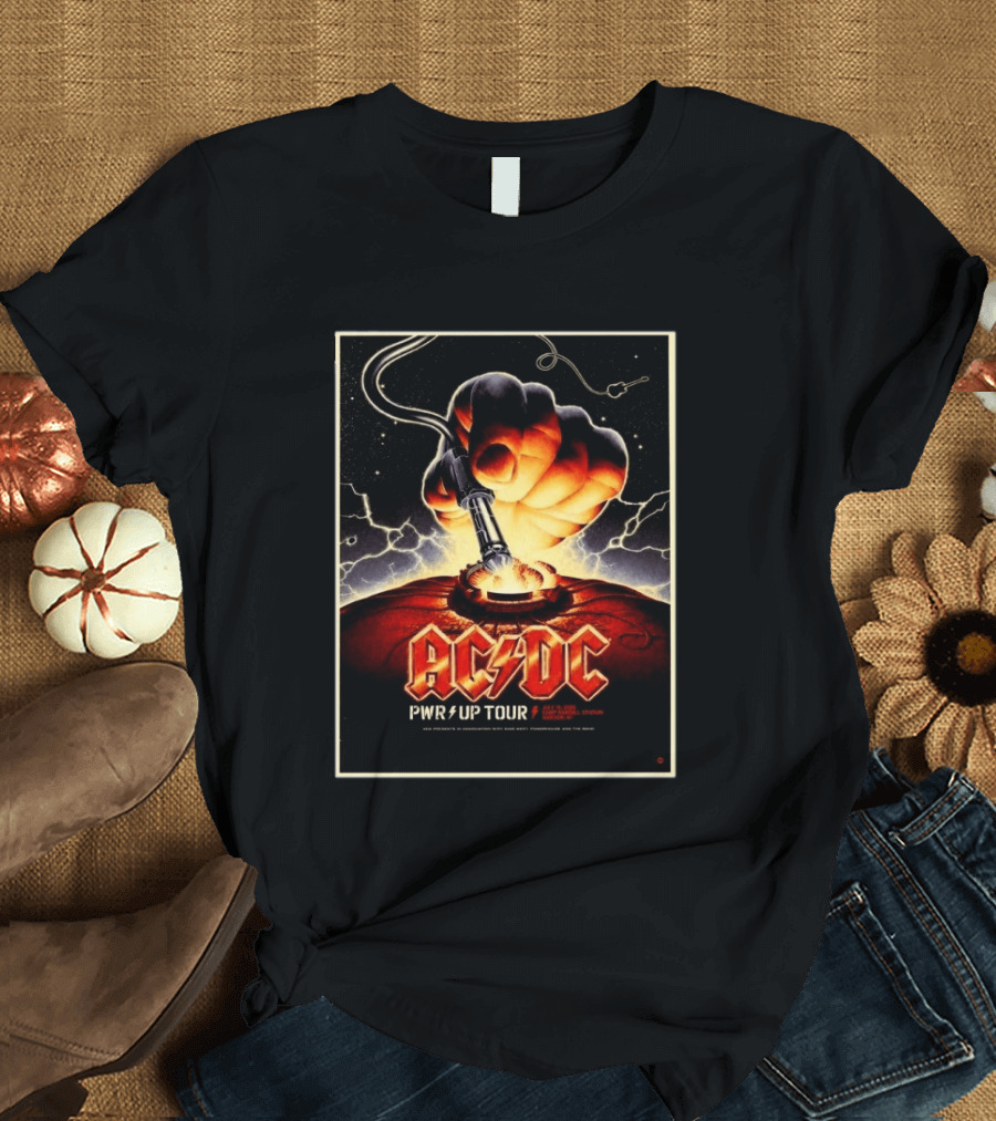 ACDC PWR Up Tour 2026 Camp Randall Stadium Madison Wisconsin July 19 Exclusive Event T-Shirt