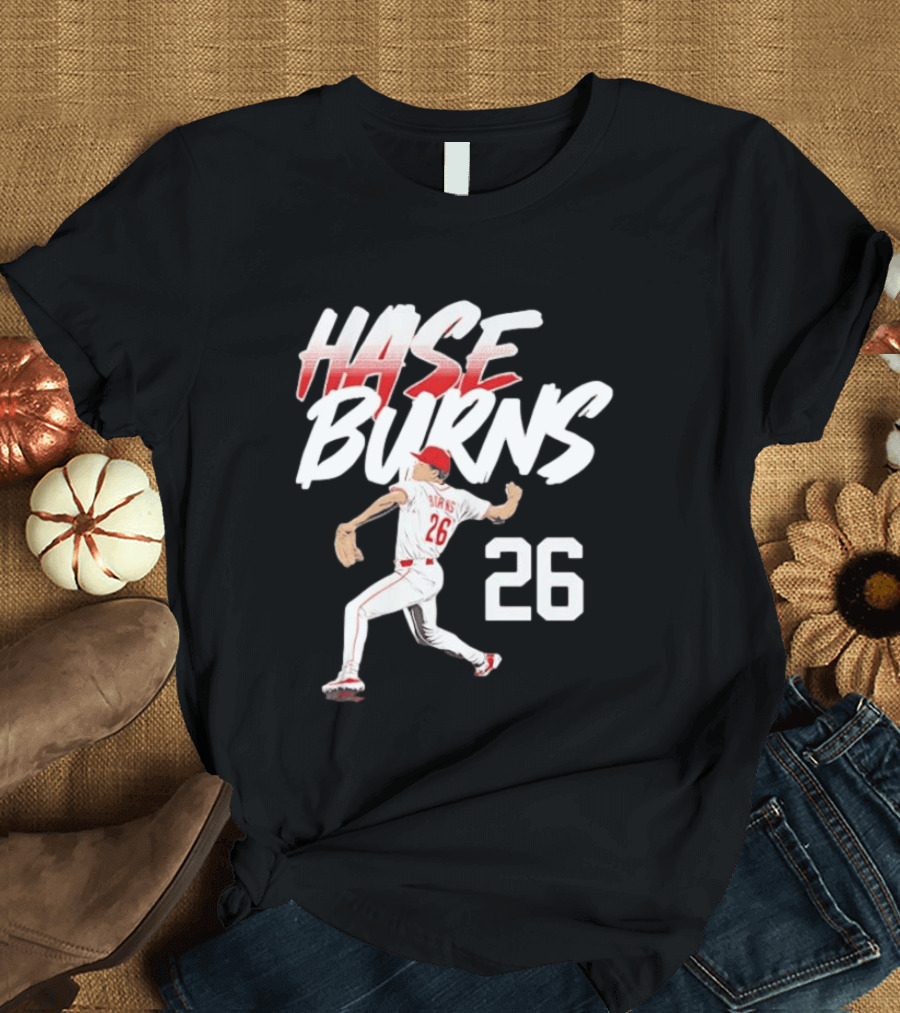 Chase Burns Cincinnati Reds Baseball Ace Number 26 T-Shirt