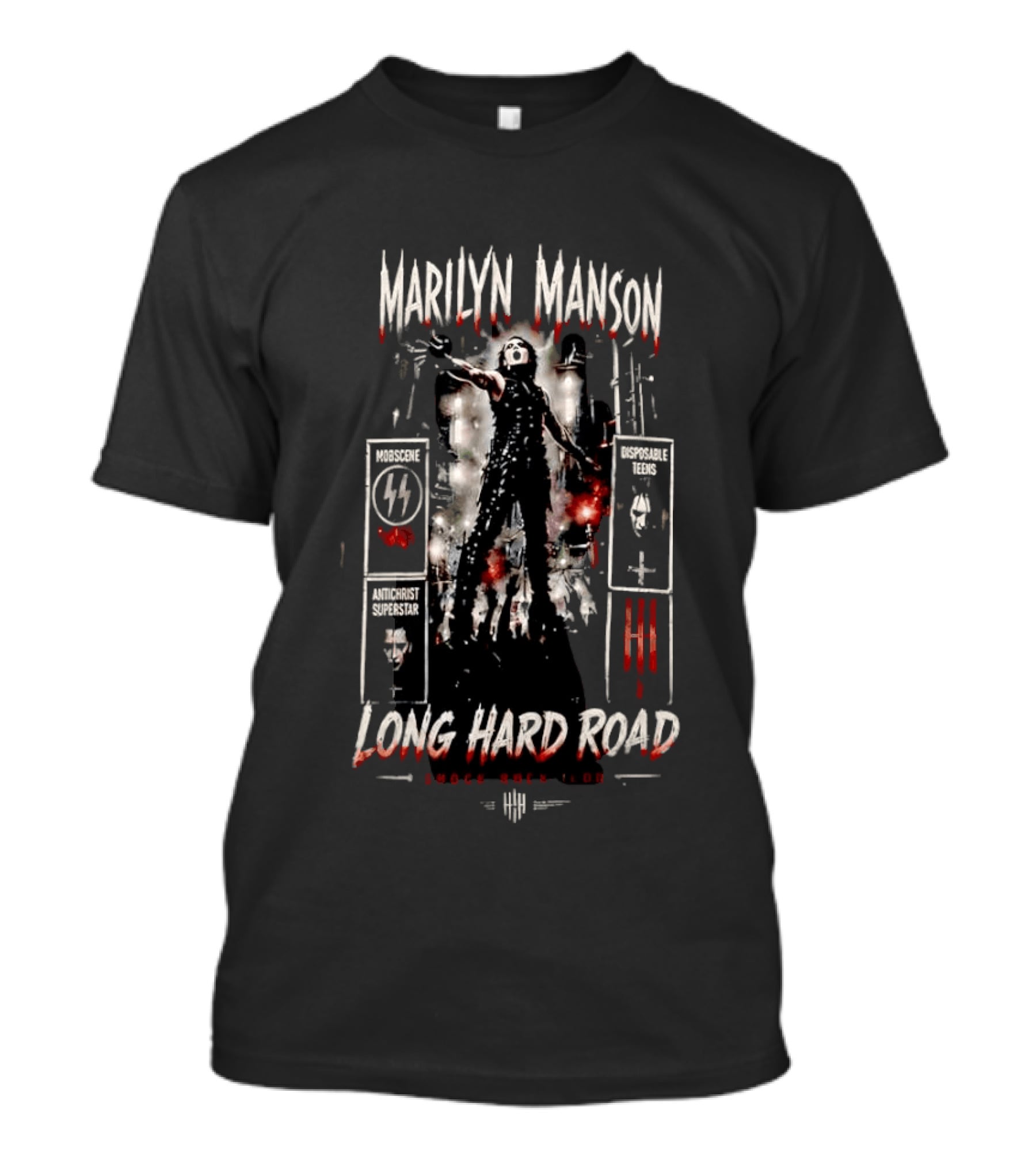 Marilyn Manson Long Hard Road Shock Rock Artistic T-Shirt