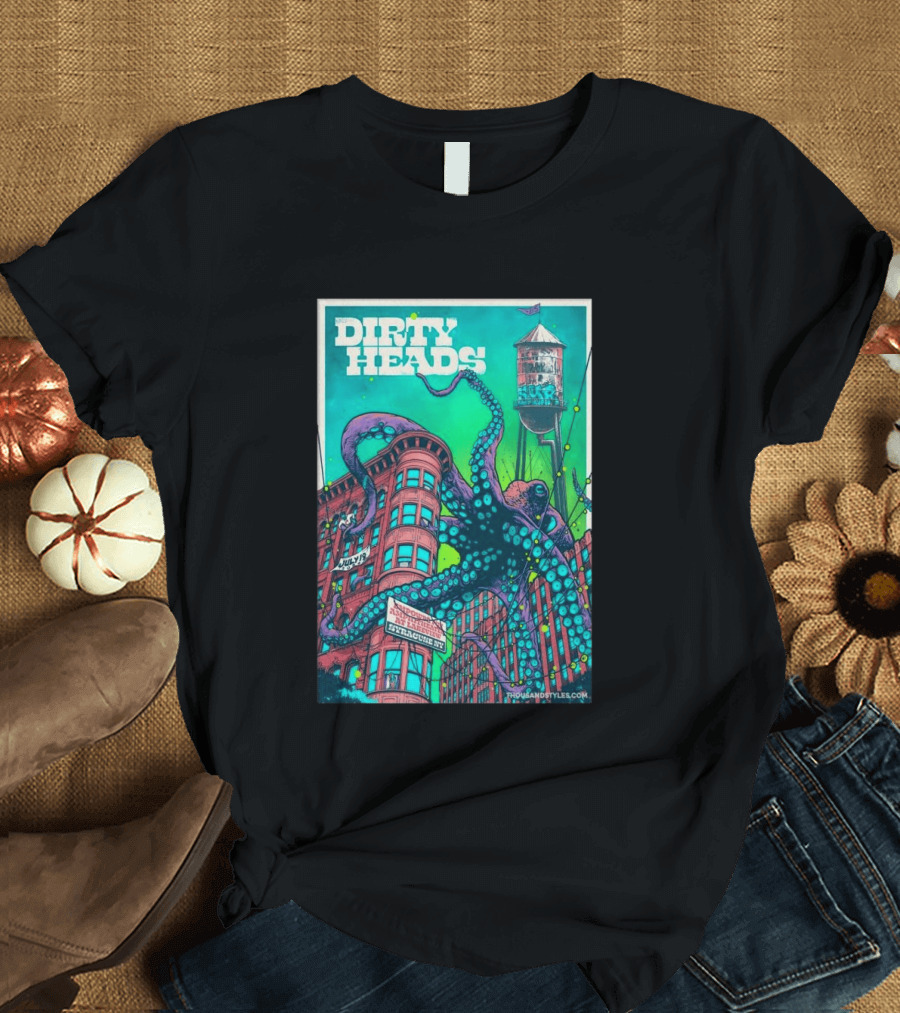 Dirty Heads Live At Syracuse Amphitheater July 19 2026 Octopus T-Shirt