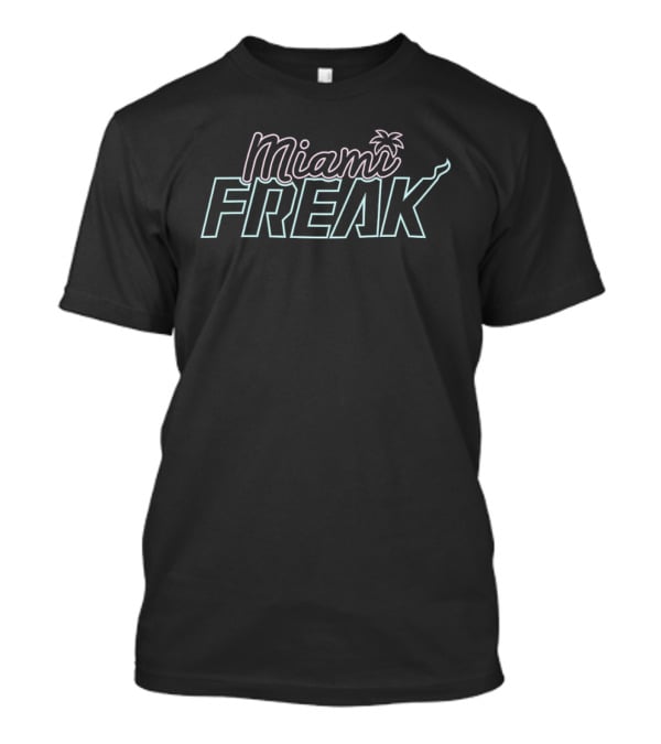 Miami Freak Neon Palm Tree Vibes T-Shirt