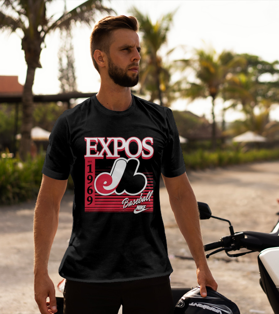 Expos Est 1969 Montreal Baseball Nike T-Shirt