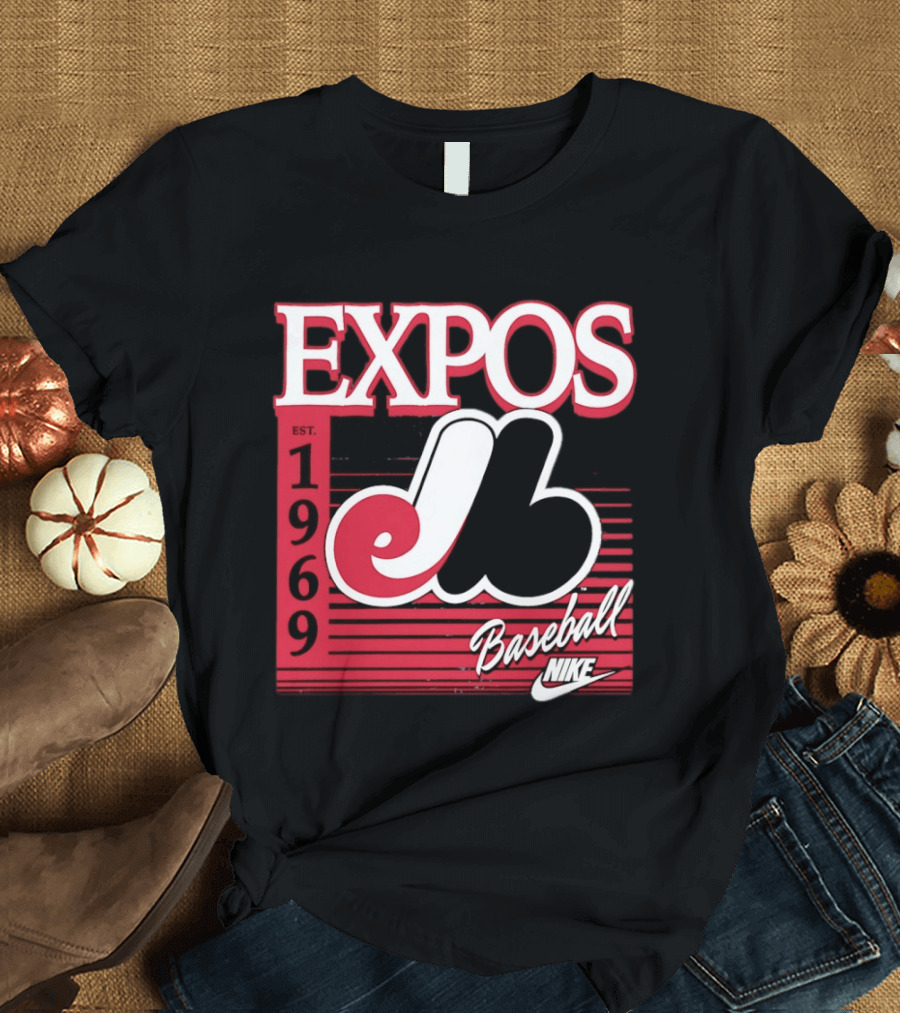 Expos Est 1969 Montreal Baseball Nike T-Shirt