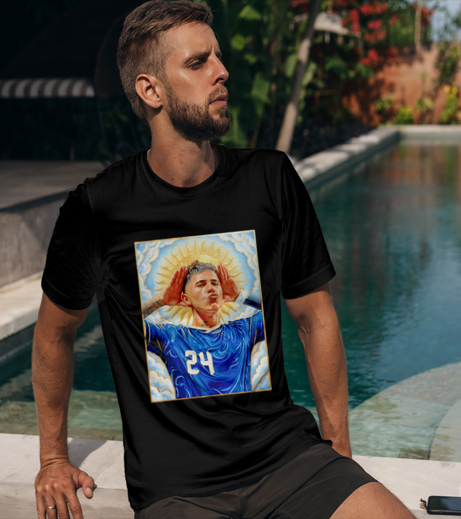 Enzo Fernández 24 Argentina Sun Of May Hands To Ears Gesture T-Shirt