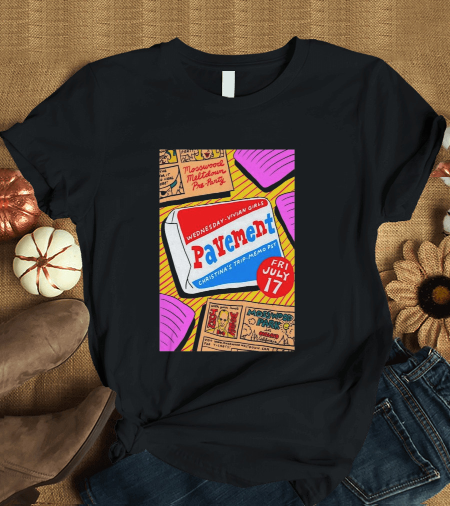 Pavement Vivian Girls In Mosswood Park Oakland California July 17 Event T-Shirt