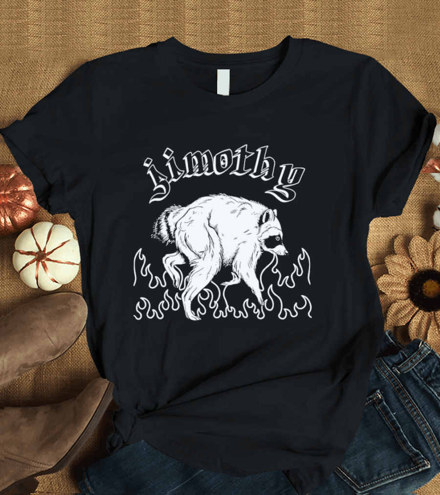 Jimothy Raccoon In Flames T-Shirt