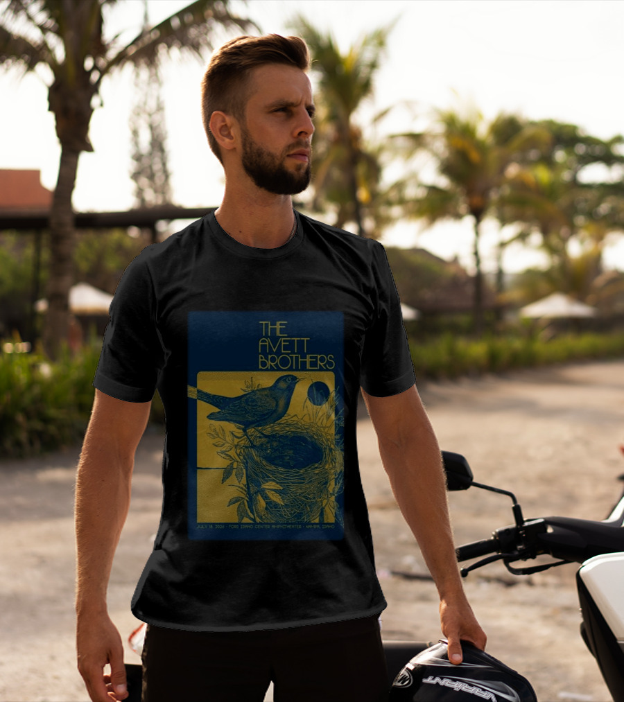 The Avett Brothers July 18 2026 Ford Idaho Center Amphitheater Nampa ID Bird And Nest T-Shirt