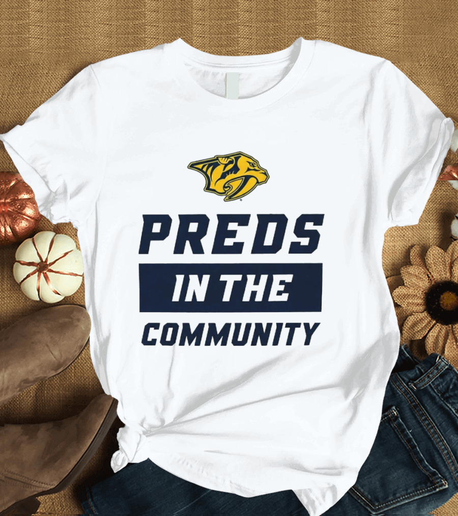 Nashville Predators 2026 Preds In The Community Initiative T-Shirt