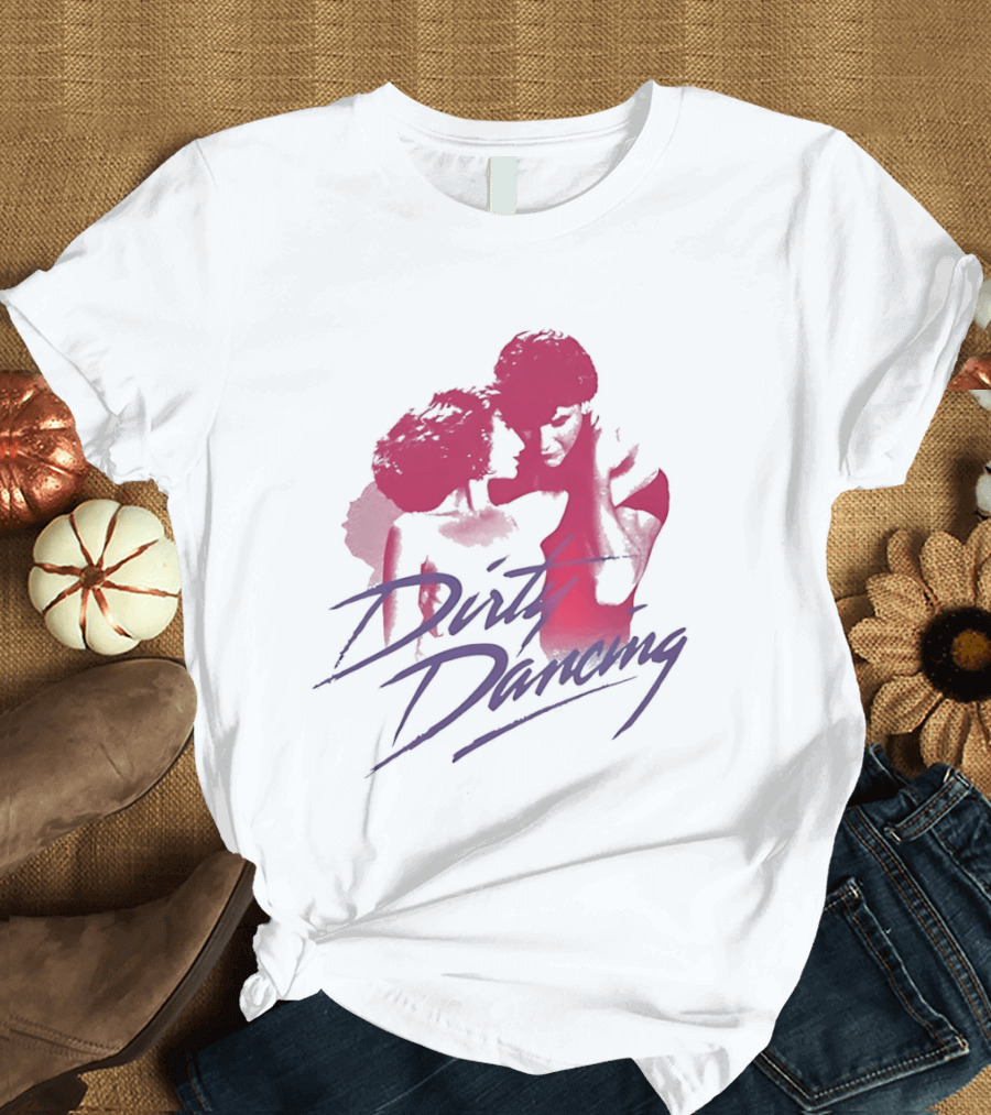 Dirty Dancing Patrick Swayze Jennifer Grey Romantic Lift Scene T-Shirt