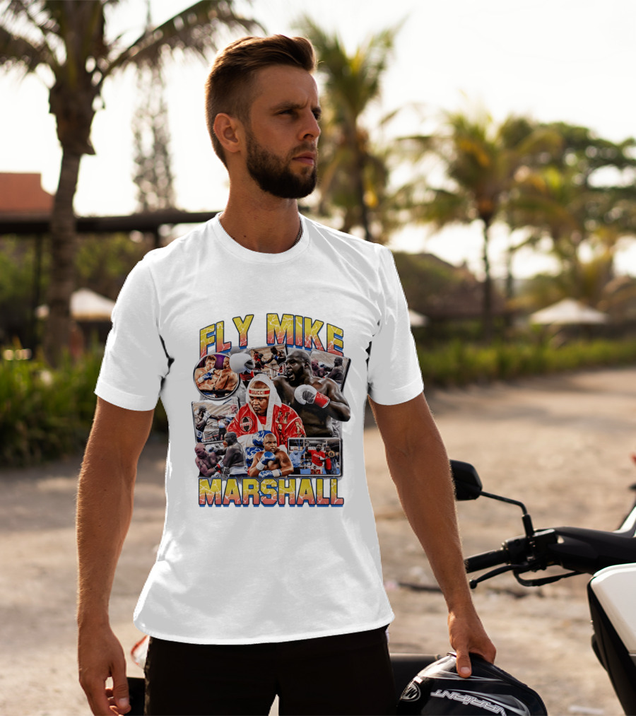 Fly Mike Marshall Boxing Heavyweight Boxer Gucci Kayo Giant Fighter Images T-Shirt