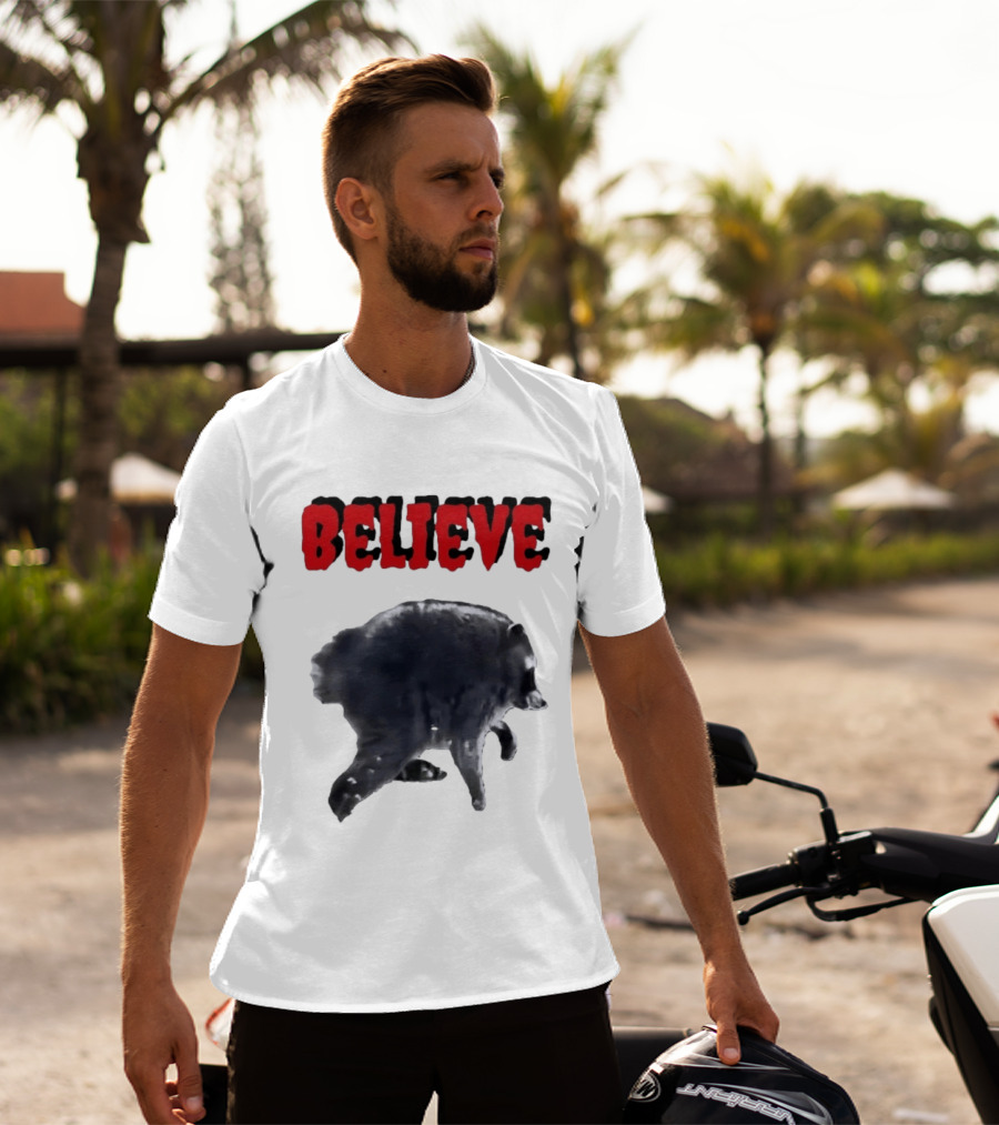Jimothy Club Believe Raccoon T-Shirt