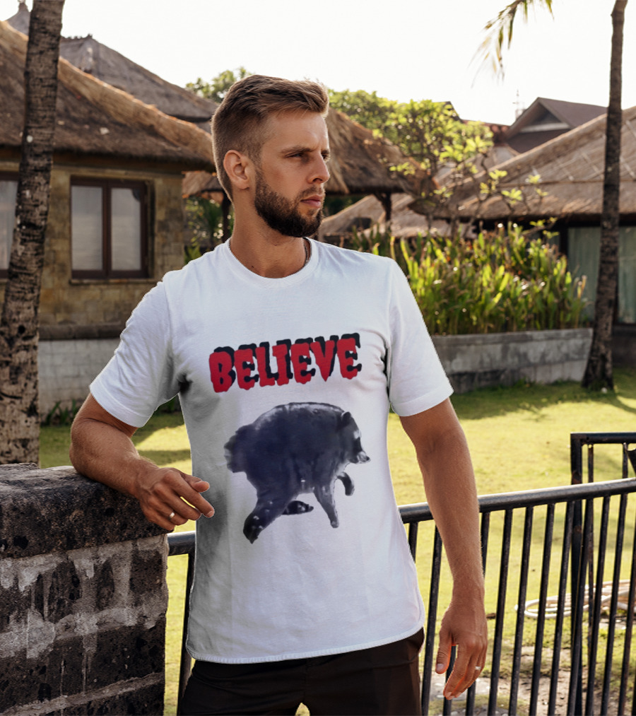 Jimothy Club Believe Raccoon T-Shirt