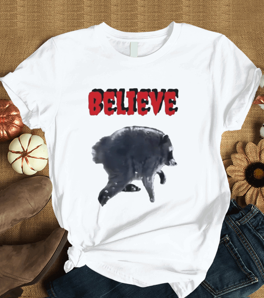 Jimothy Club Believe Raccoon T-Shirt