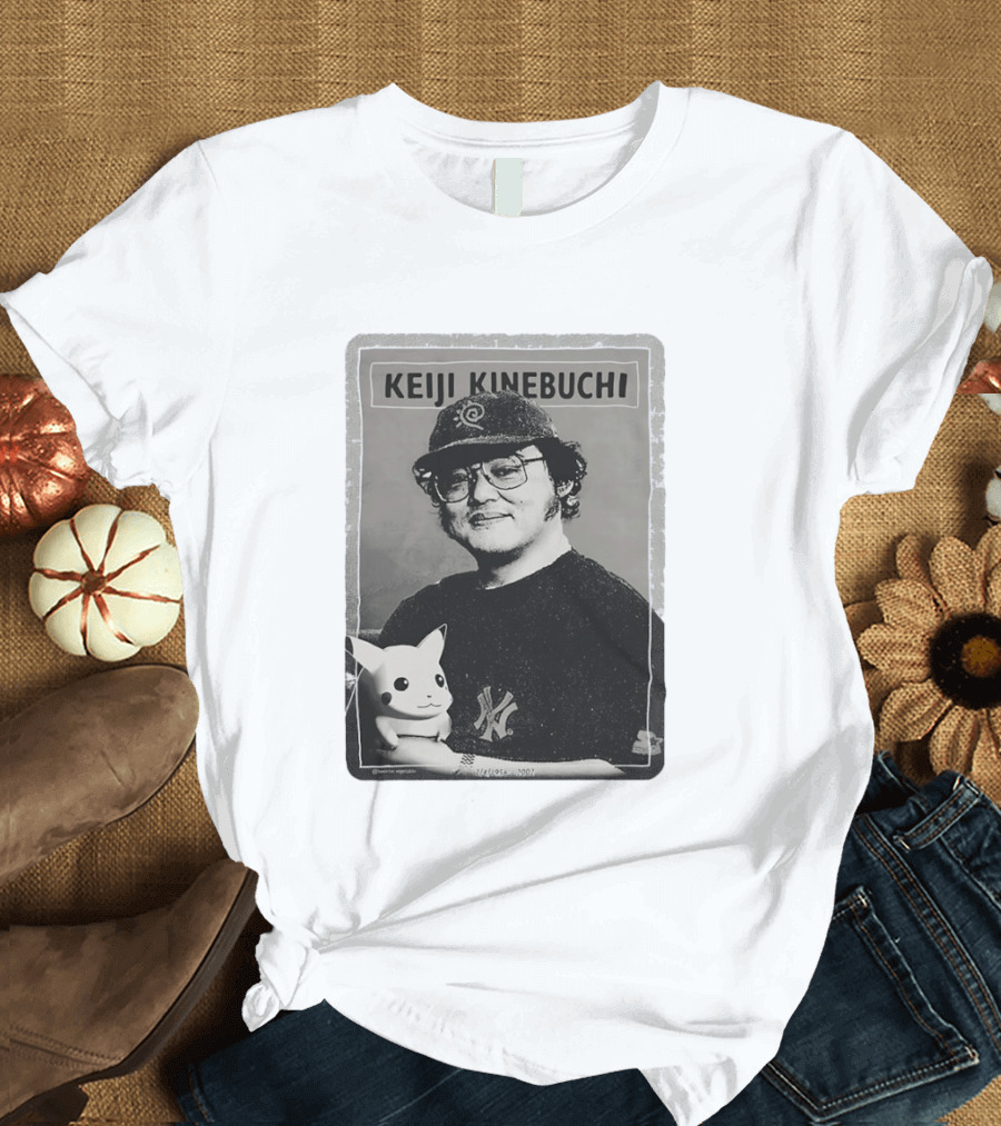 KEIJI KINEBUCHI Memorial 1956 2002 Pikachu NY Yankees Hat T-Shirt