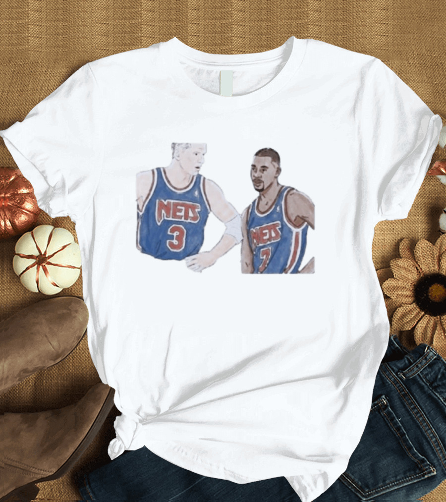 Kenny Anderson And Dražen Petrović Nets 3 And 7 Jerseys T-Shirt