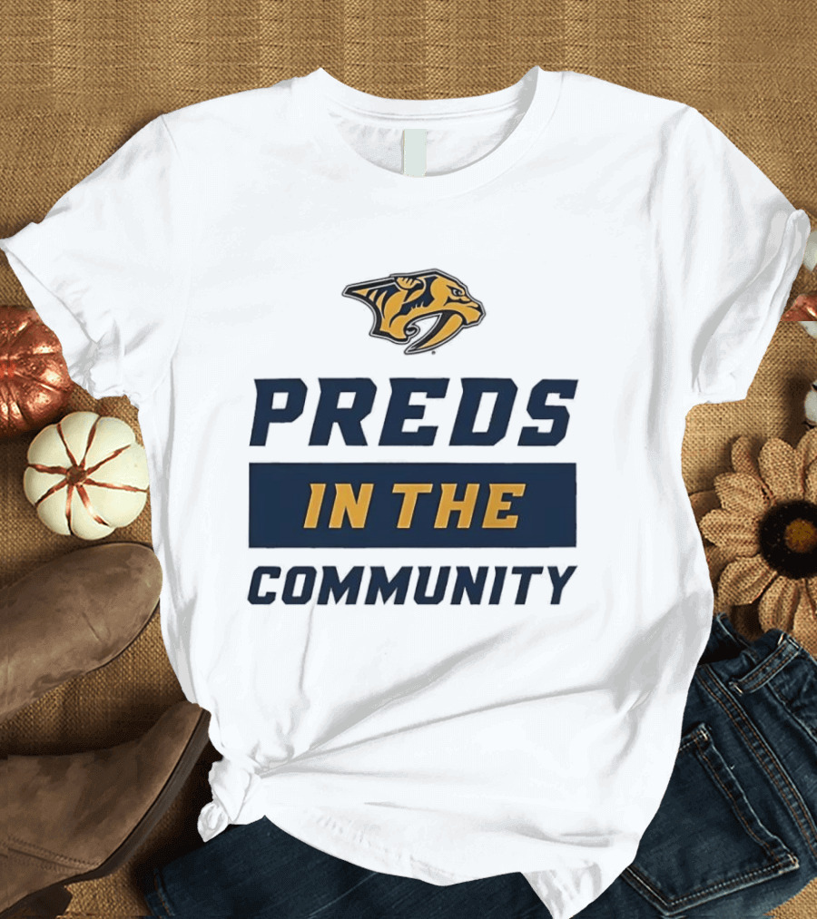Nashville Predators Preds In The Community T-Shirt