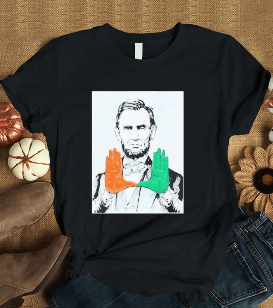 Abraham Lincoln Miami Hurricanes U Hands T-Shirt
