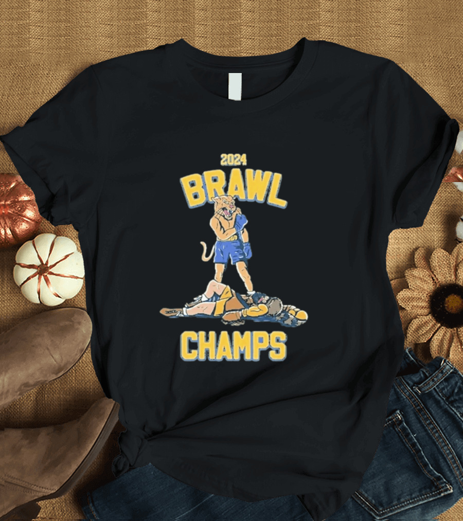 2024 Brawl Champs Boxing Cat Victory T-Shirt