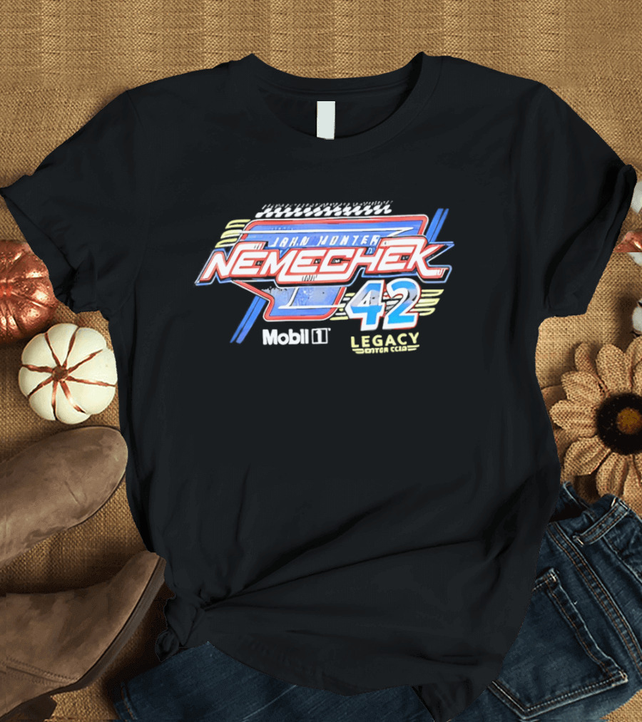 John Hunter Nemechek 42 Legacy Motor Club Mobil 1 Racing T-Shirt