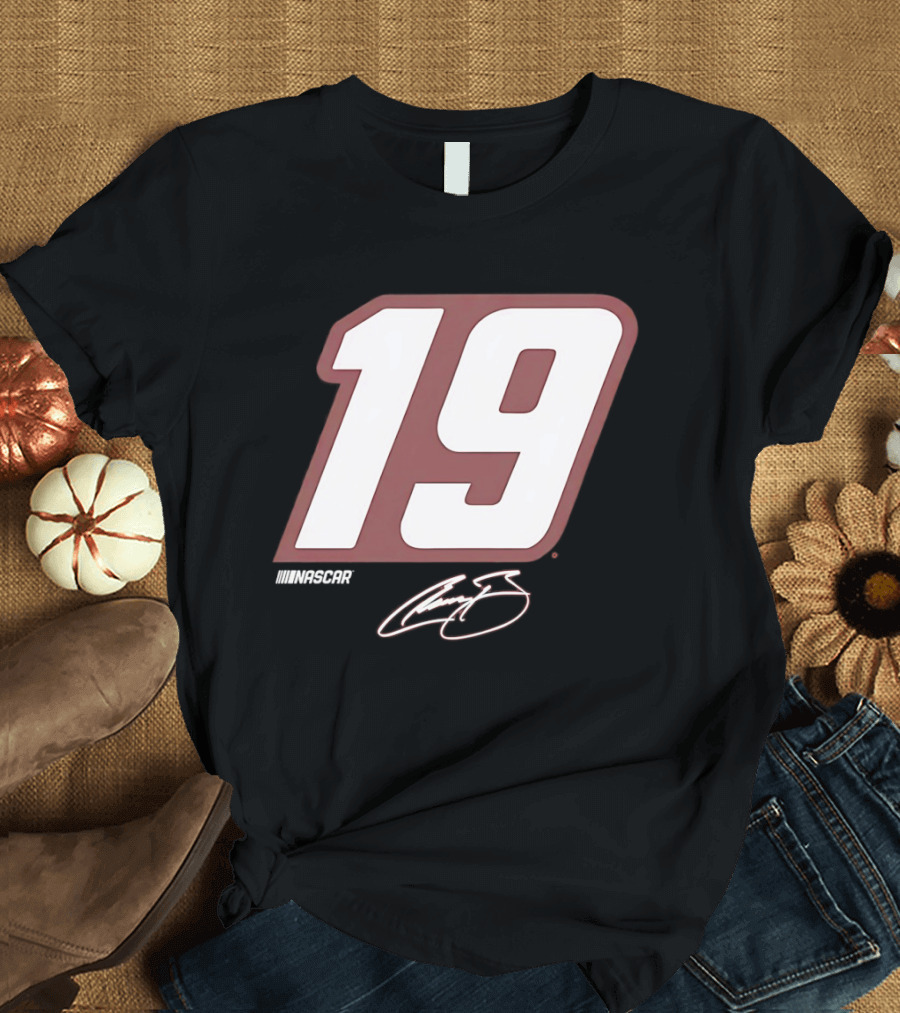 NASCAR Number 19 Racing Motorsport Signature Edition T-Shirt