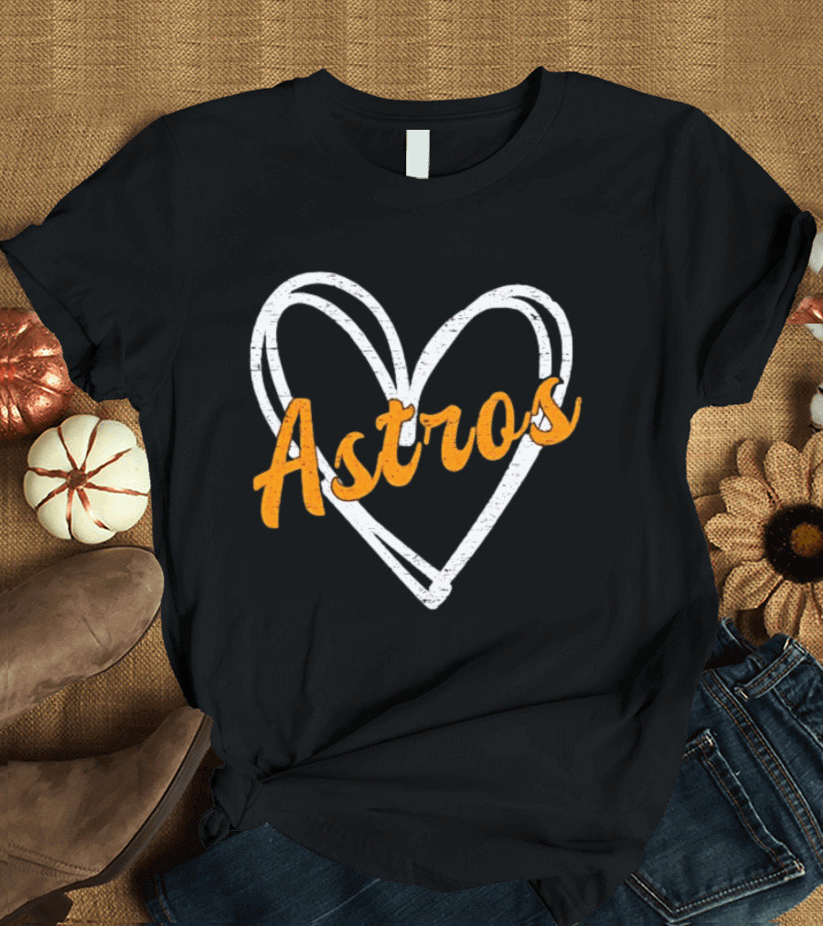 Houston Astros Heart Astros Fan T-Shirt