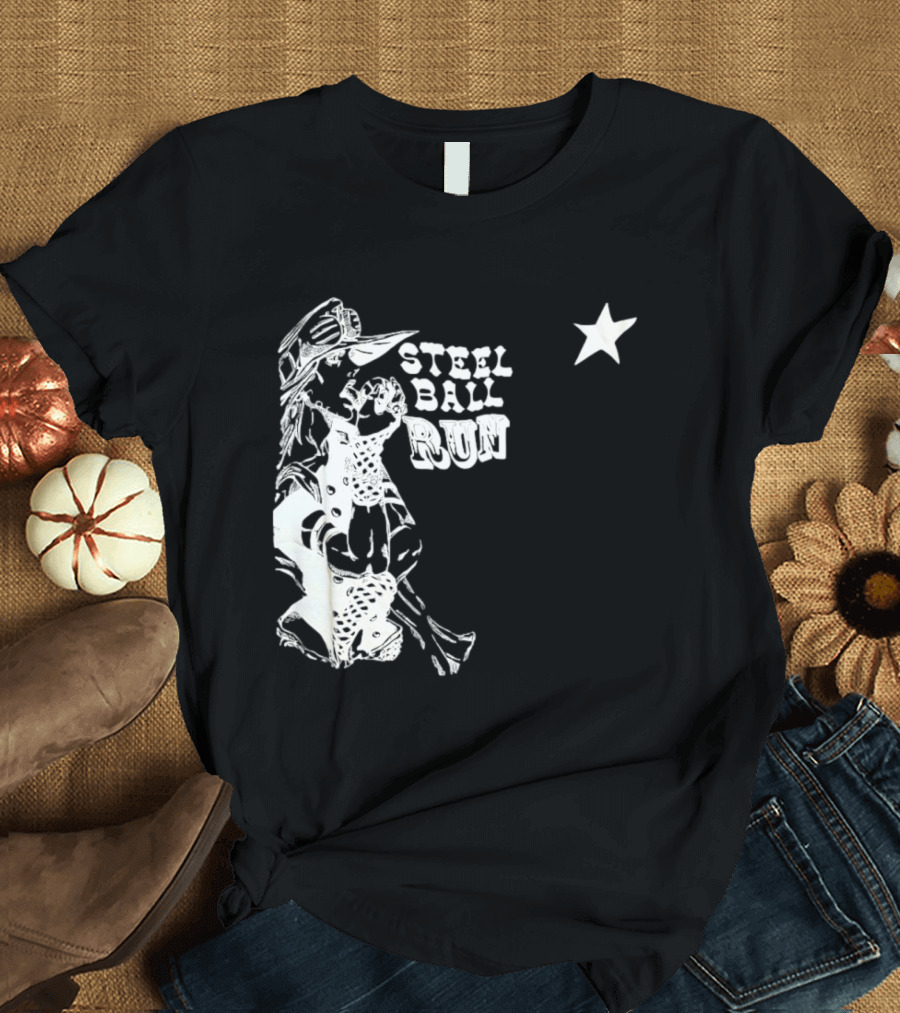 Steel Ball Run Gyro Zeppeli JoJo's Bizarre Adventure Star T-Shirt