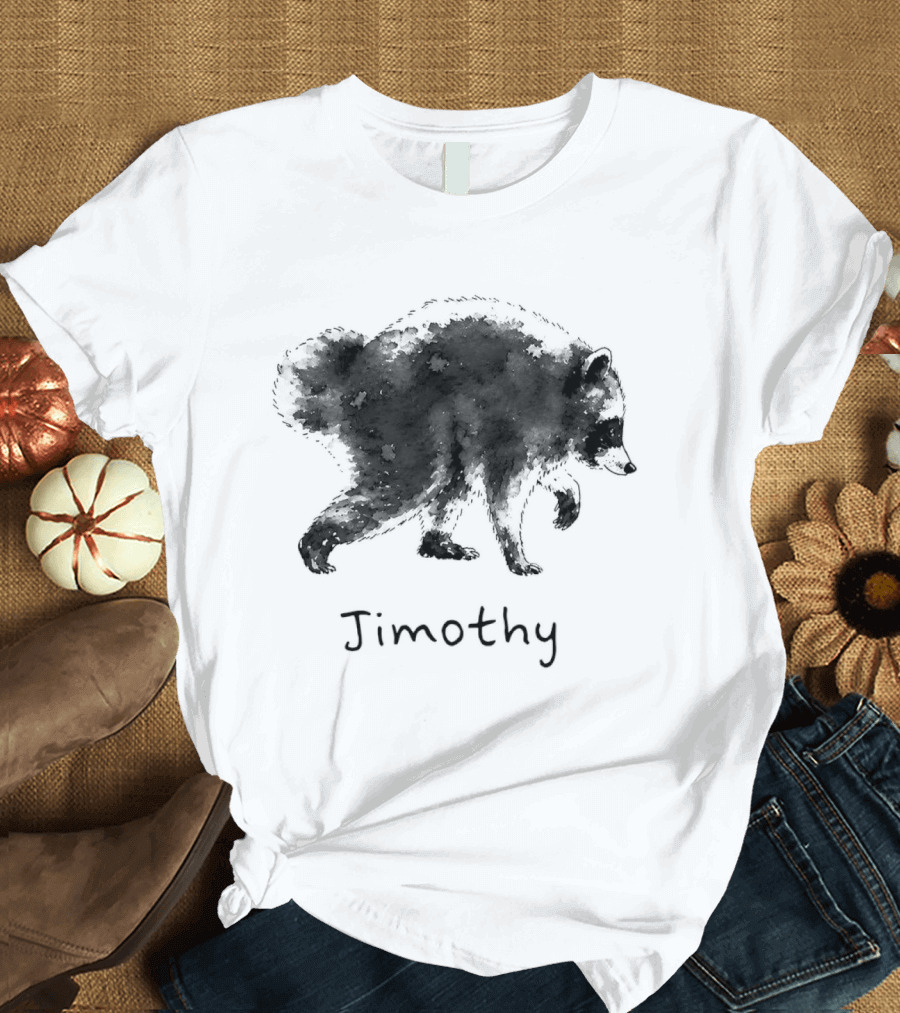 Timothy Raccoon Silhouette Meme T-Shirt