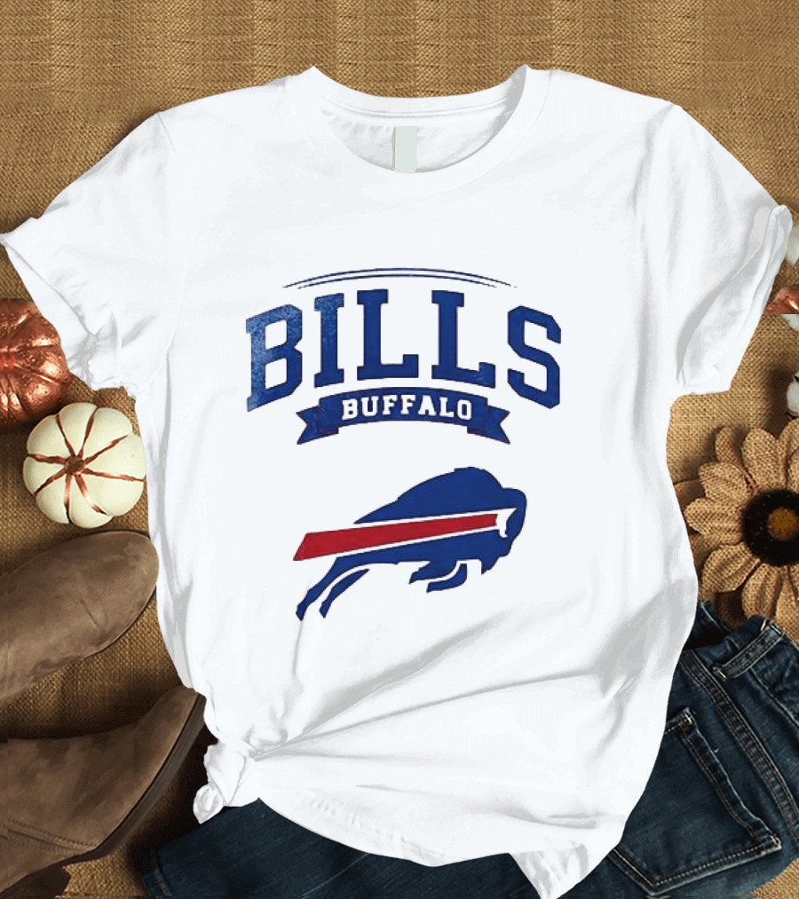 Buffalo Bills Ghostface Running Football T-Shirt