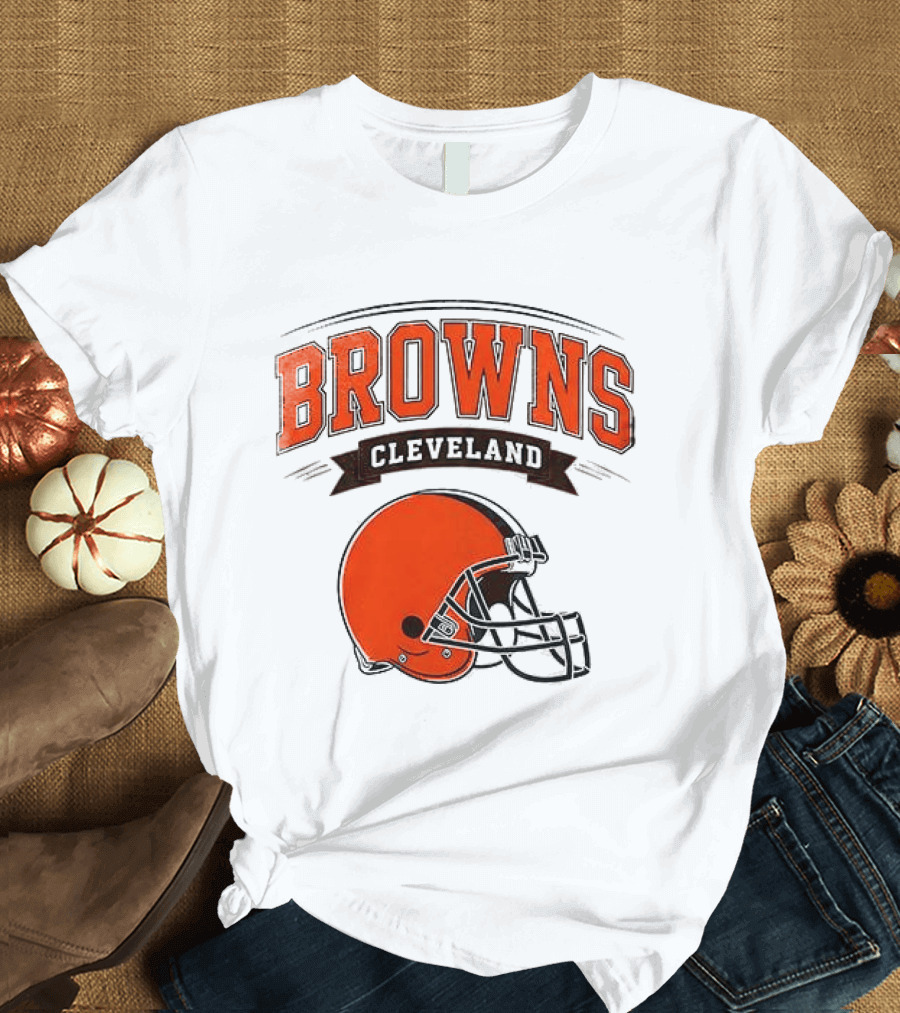 Cleveland Browns Ghostface Running Football Collaboration T-Shirt