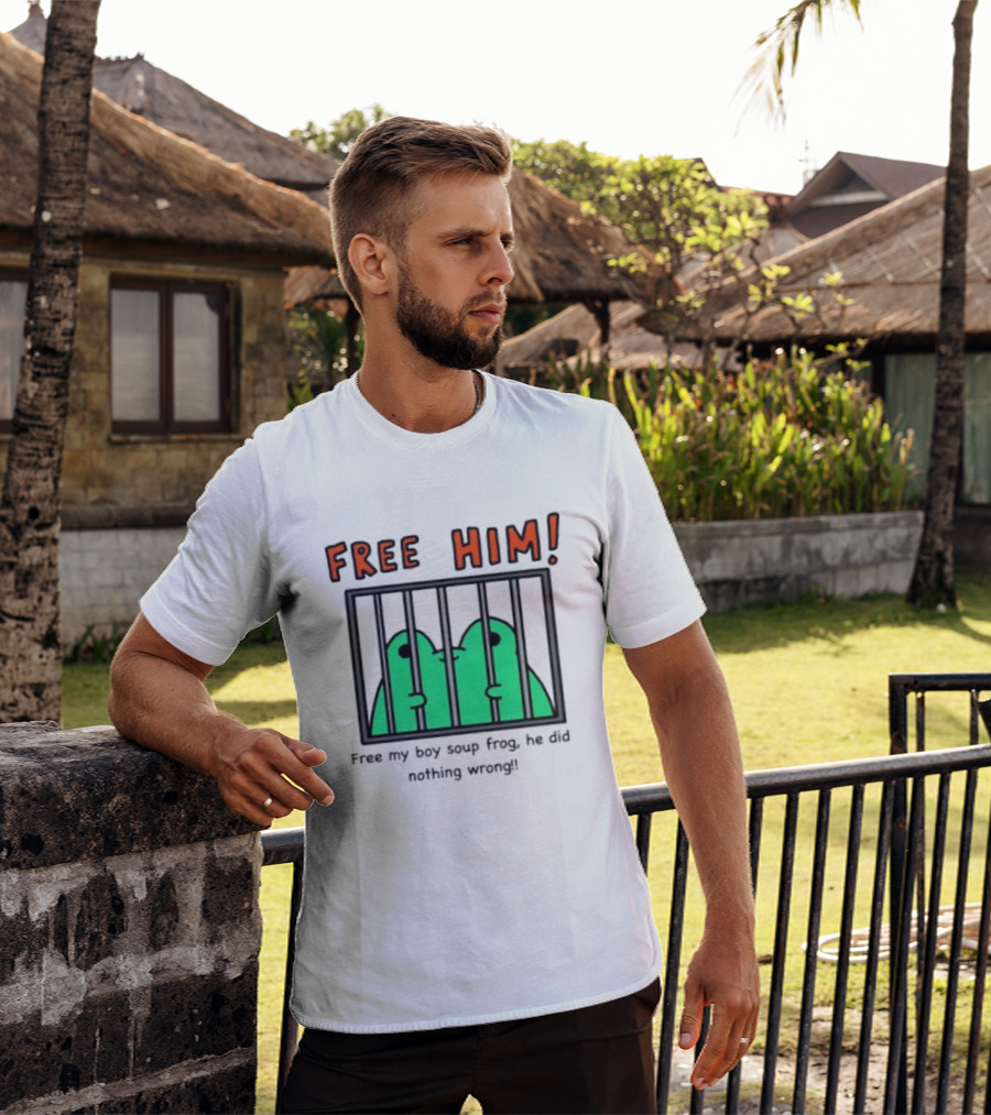 Free Him Soup Frog He Did Nothing Wrong T-Shirt