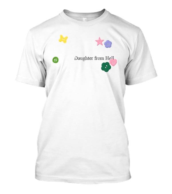 Gracie Abrams Daughter From Hell Buttons Butterfly Star Flower T-Shirt