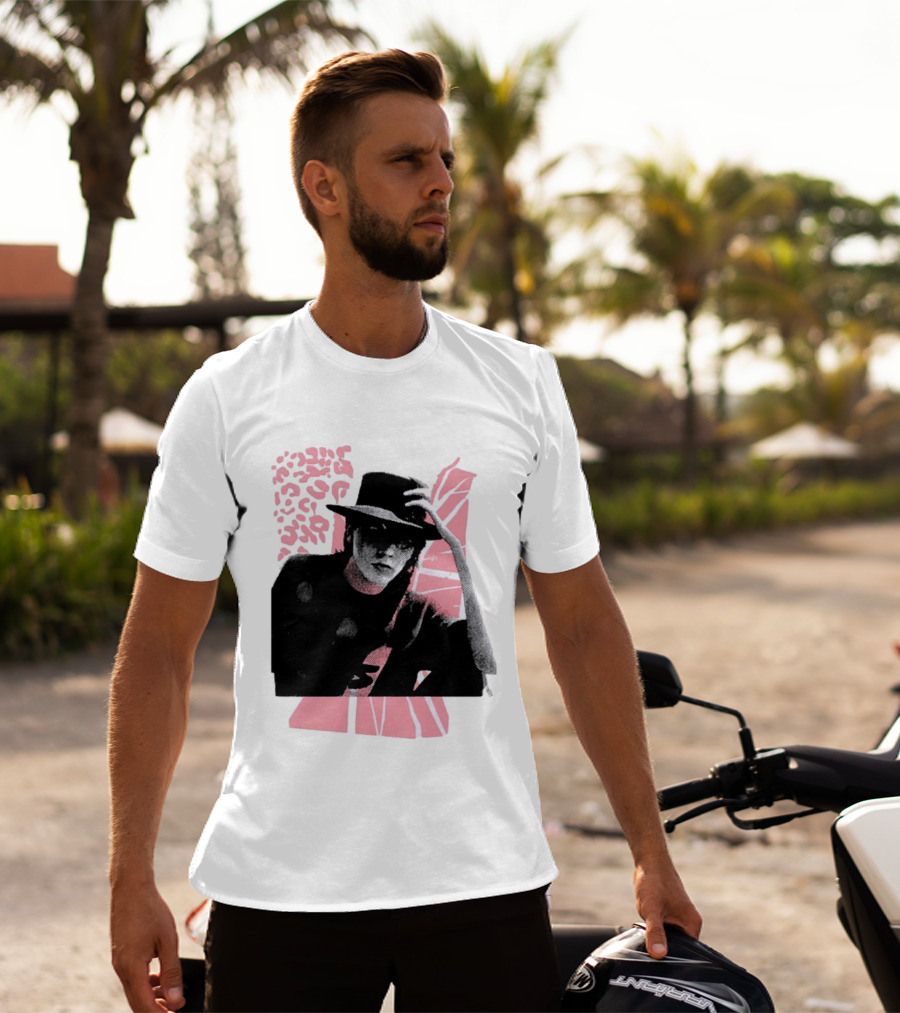 John Taylor Punk Masters Retro Style Hat And Femme Collage T-Shirt