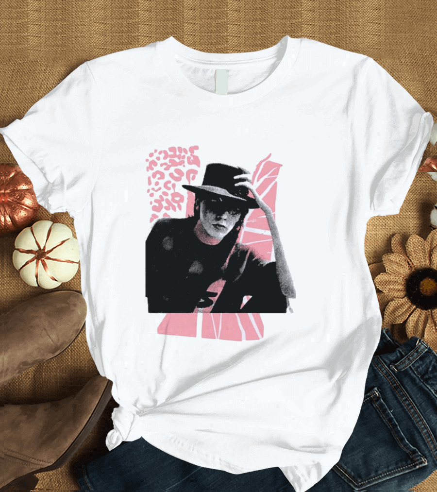 John Taylor Punk Masters Retro Style Hat And Femme Collage T-Shirt