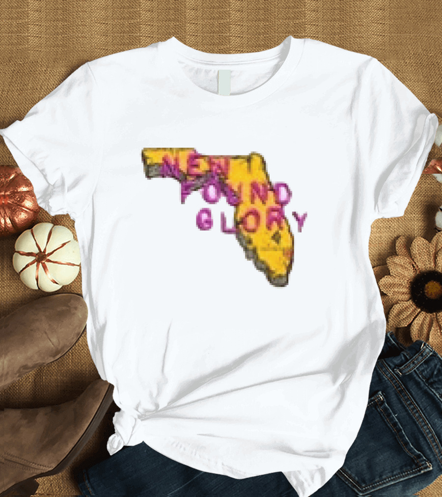 New Found Glory Florida Map You've Gotta Try Do What It Takes To Give Yourself A Break T-Shirt