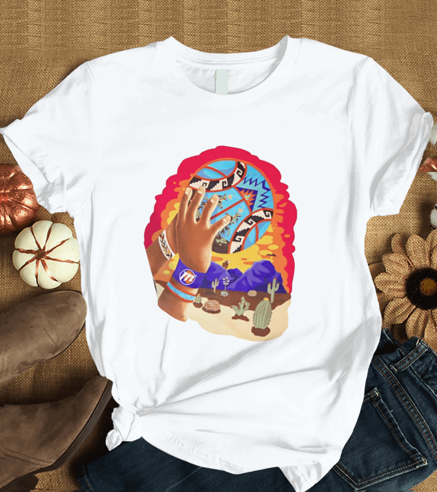 Phoenix Suns Desert Basketball Southwest NBA Cactus Mountain T-Shirt