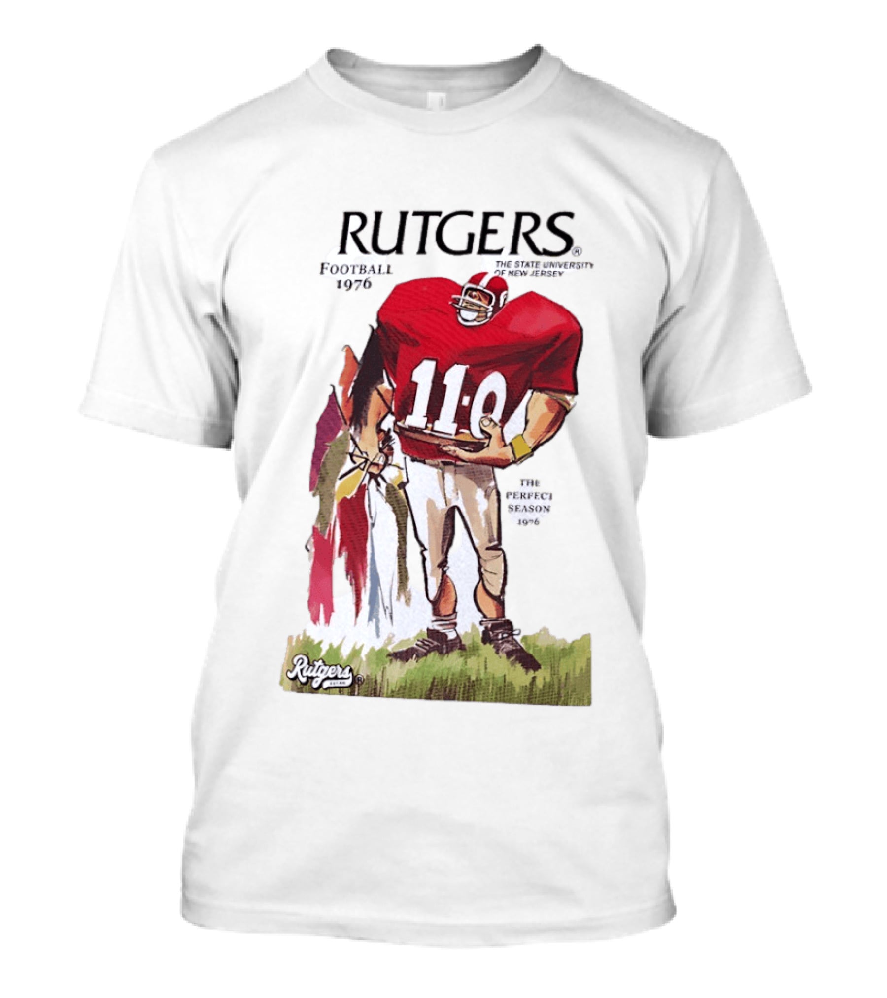 Rutgers Football 1976 The State University Of New Jersey Perfect Season 11 0 T-Shirt