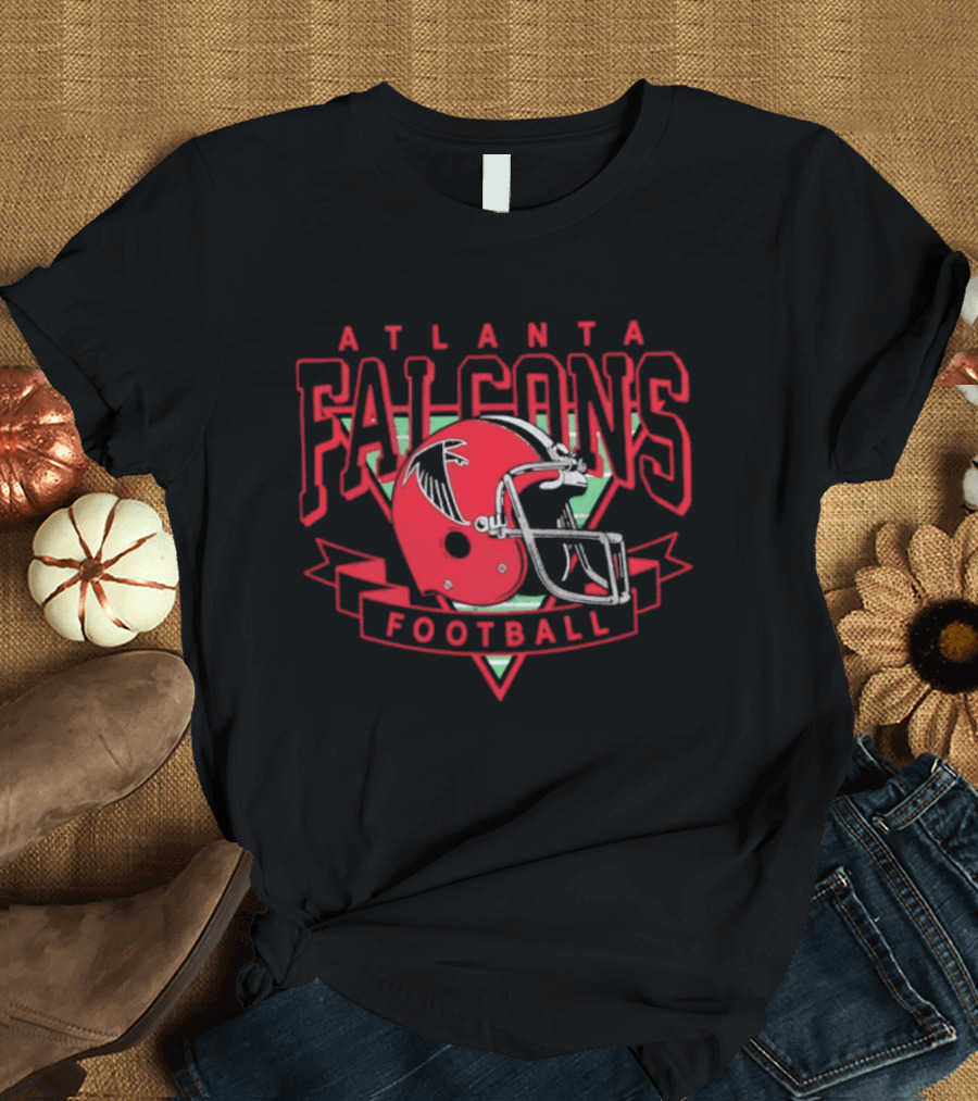 Atlanta Falcons Football Helmet Falcons Football T-Shirt