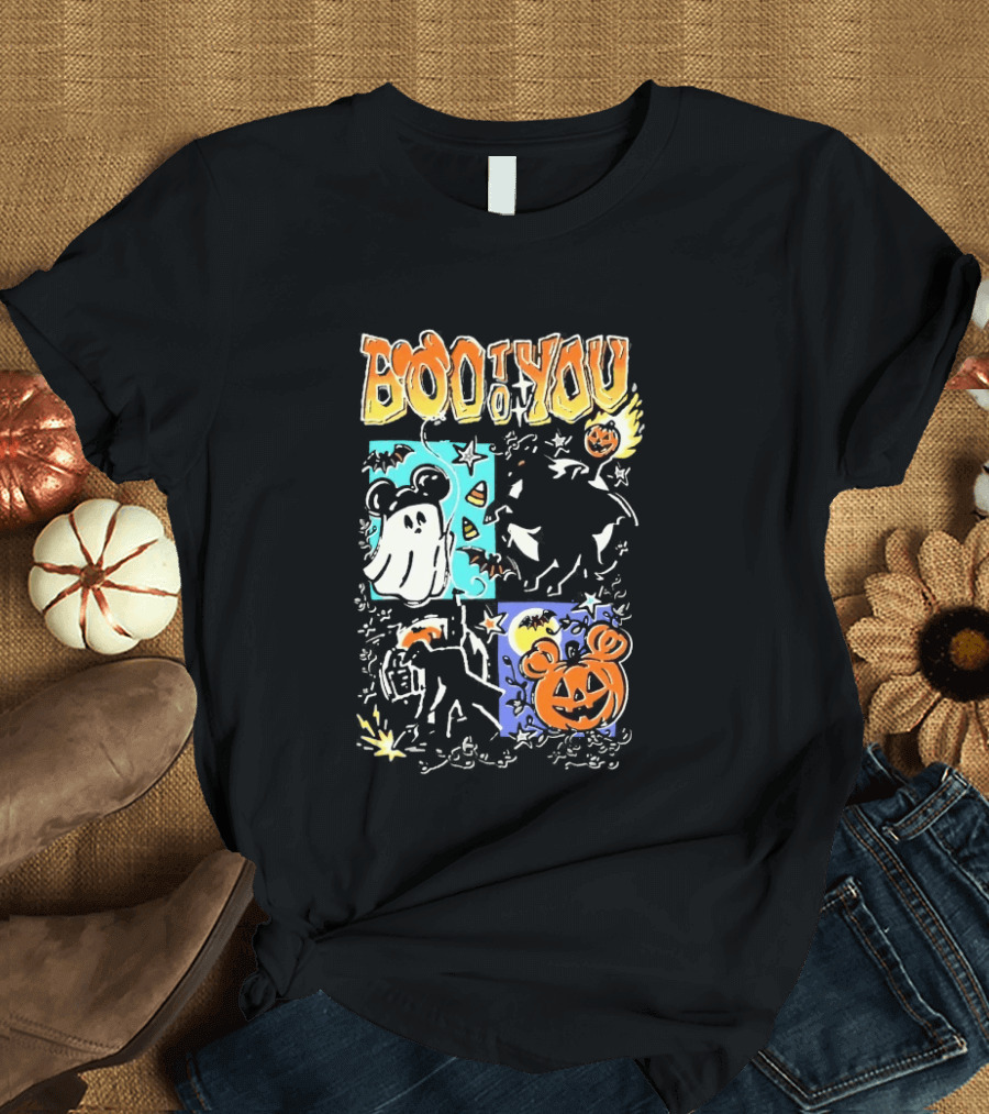 Boo To You Ghost And Pumpkin Halloween Fun T-Shirt